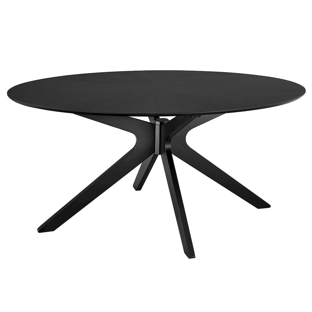 Crossroads 63" Oval Wood Dining Table. Picture 1