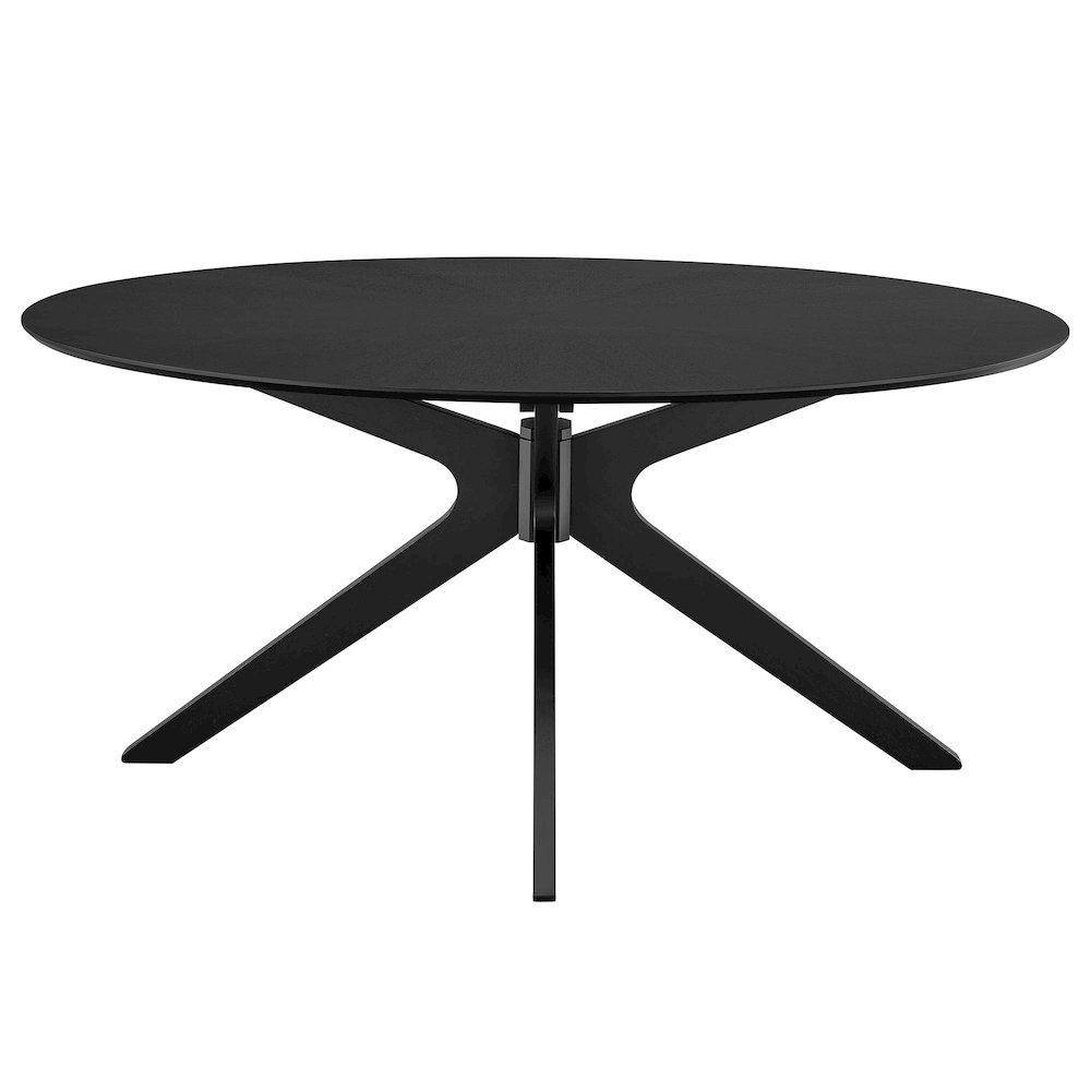 Crossroads 63" Oval Wood Dining Table. Picture 4