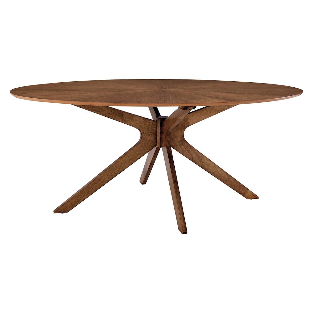 Crossroads 71" Oval Wood Dining Table. Picture 1