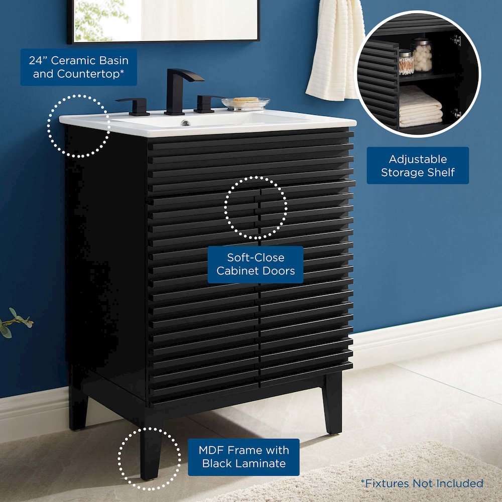 Render 24" Bathroom Vanity. Picture 10