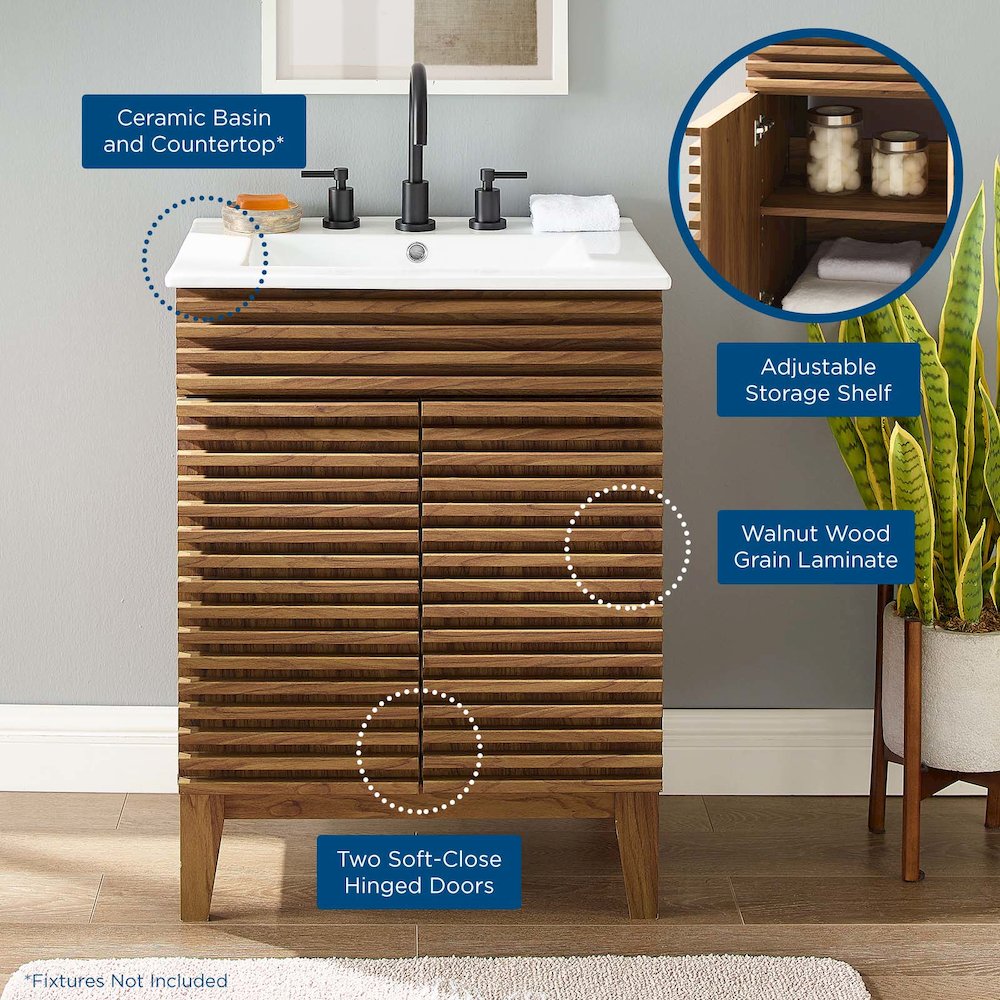 Render 24" Bathroom Vanity. Picture 2