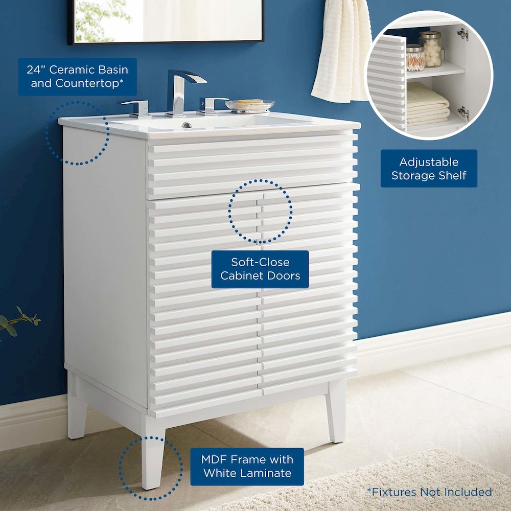 Render 24" Bathroom Vanity. Picture 2