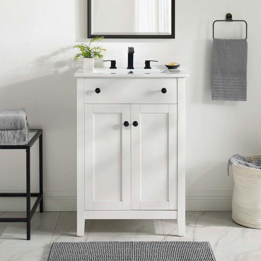 Nantucket 24" Bathroom Vanity Cabinet (Sink Basin Not Included). Picture 6