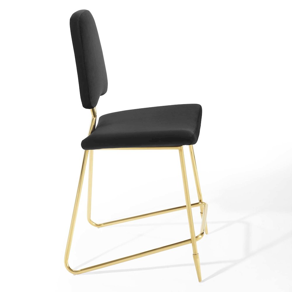 Ponder Performance Velvet Counter Stool. Picture 3