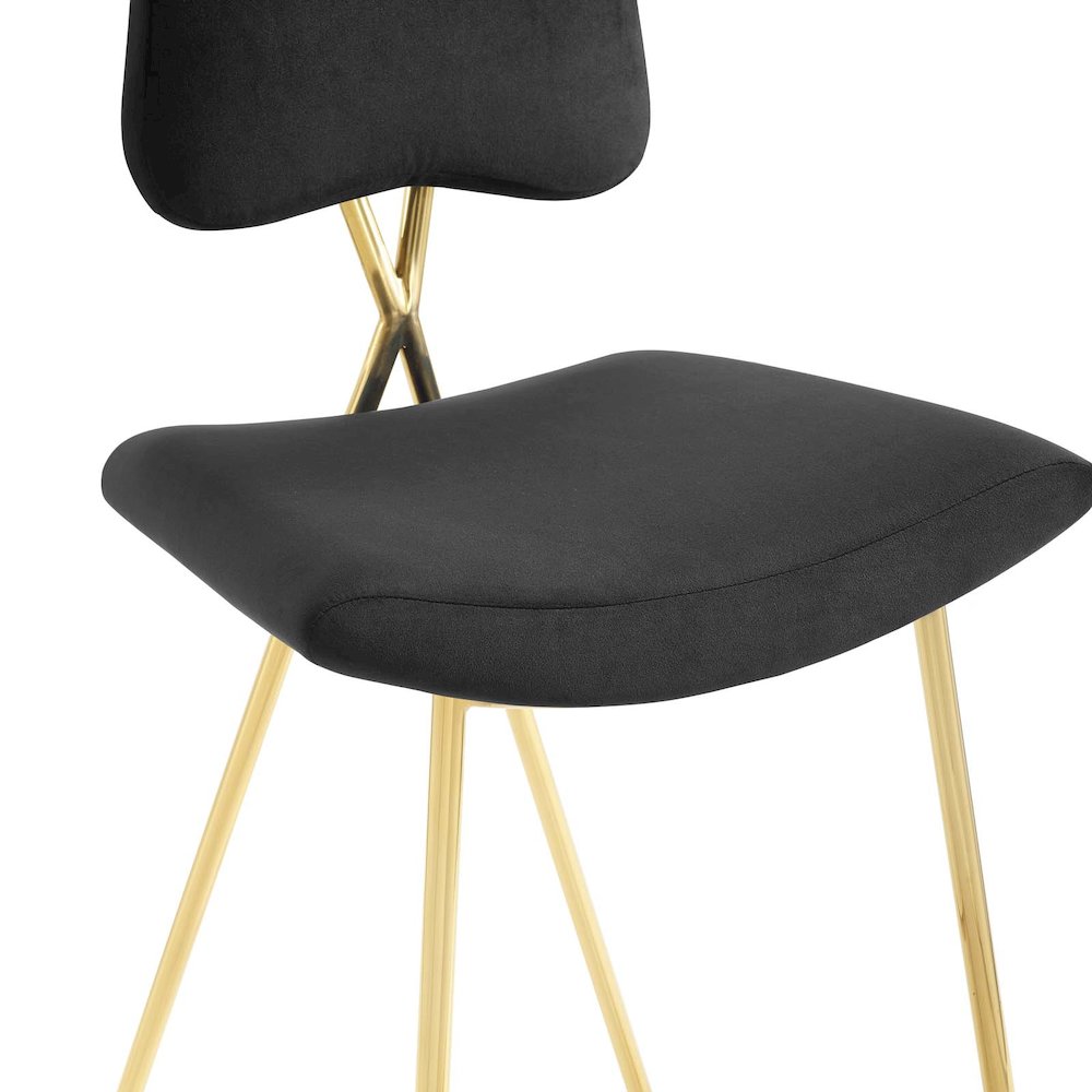 Ponder Performance Velvet Counter Stool. Picture 6