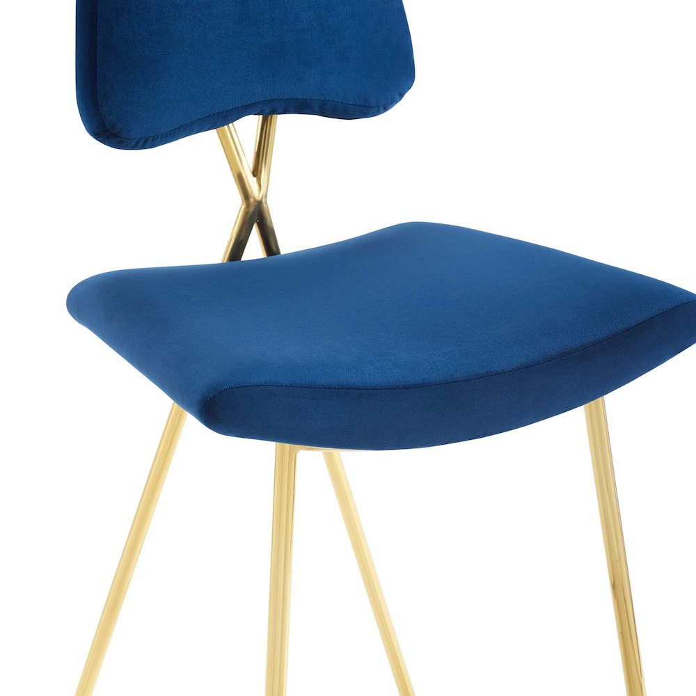 Ponder Performance Velvet Counter Stool. Picture 6