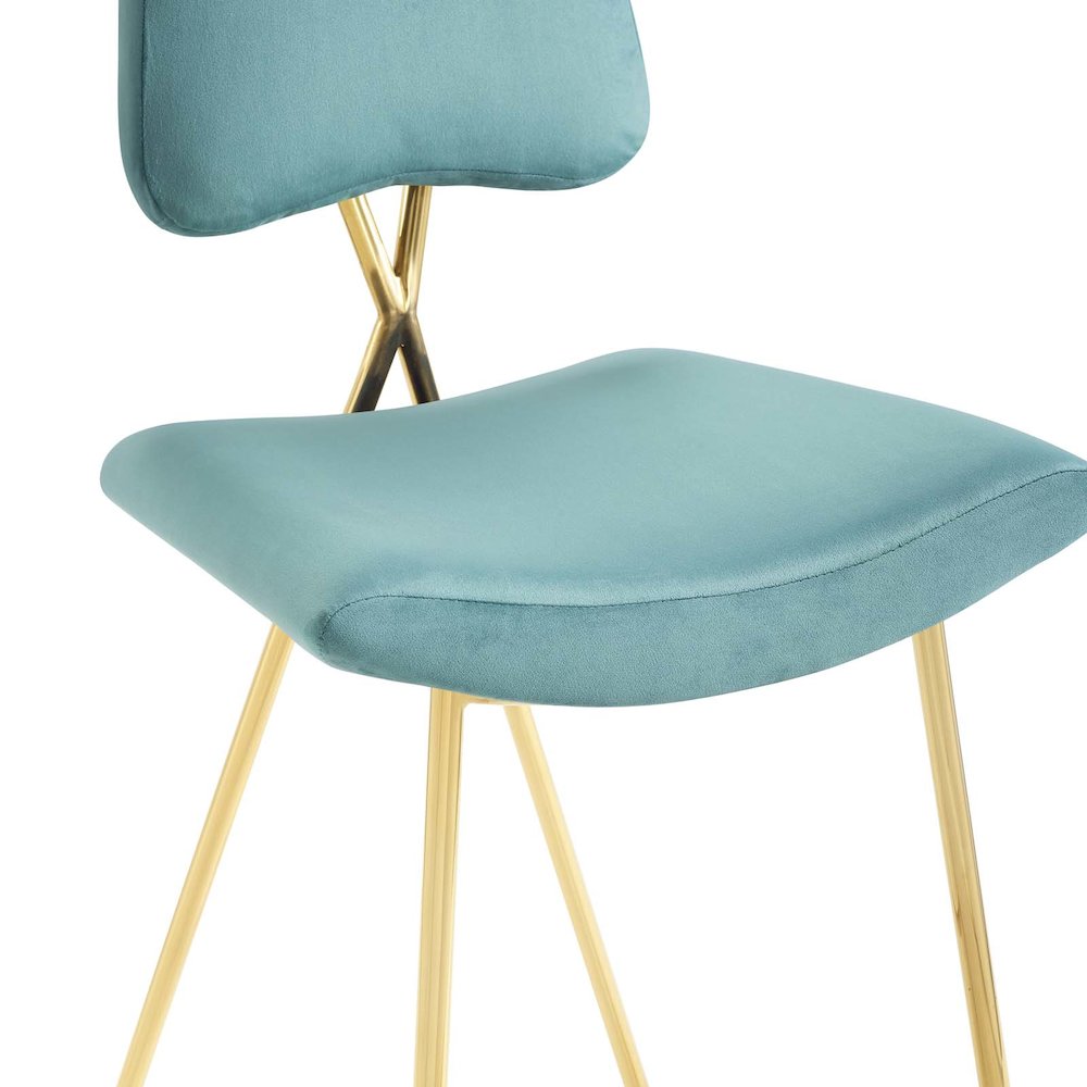 Ponder Performance Velvet Counter Stool. Picture 6
