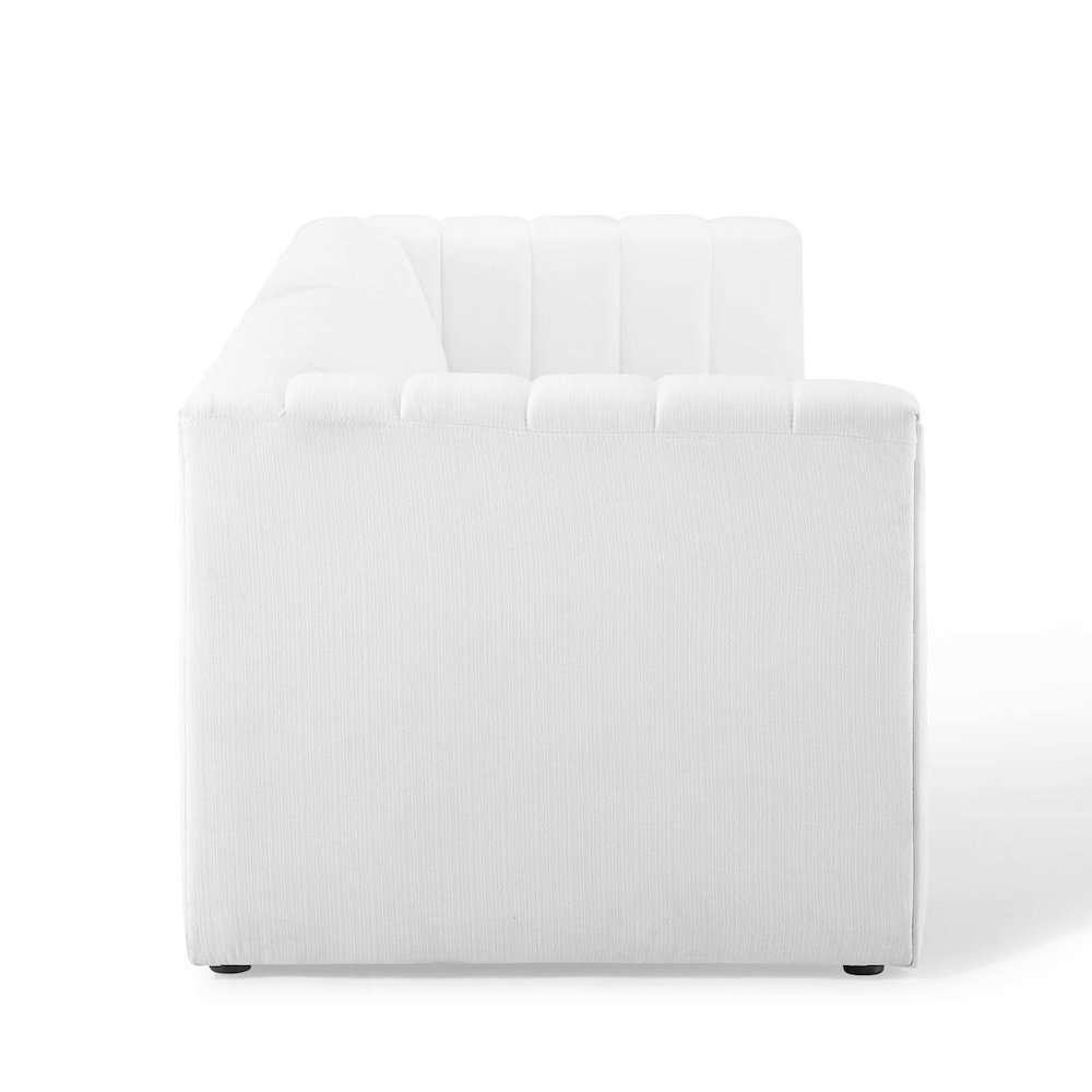 Reflection Channel Tufted Upholstered Fabric Sofa. Picture 3
