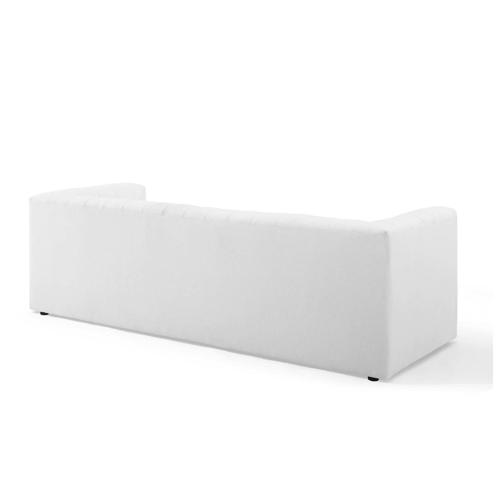 Reflection Channel Tufted Upholstered Fabric Sofa. Picture 4