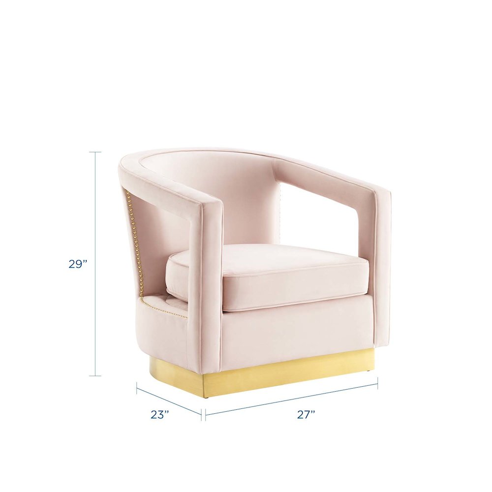 Frolick Performance Velvet Armchair. Picture 2