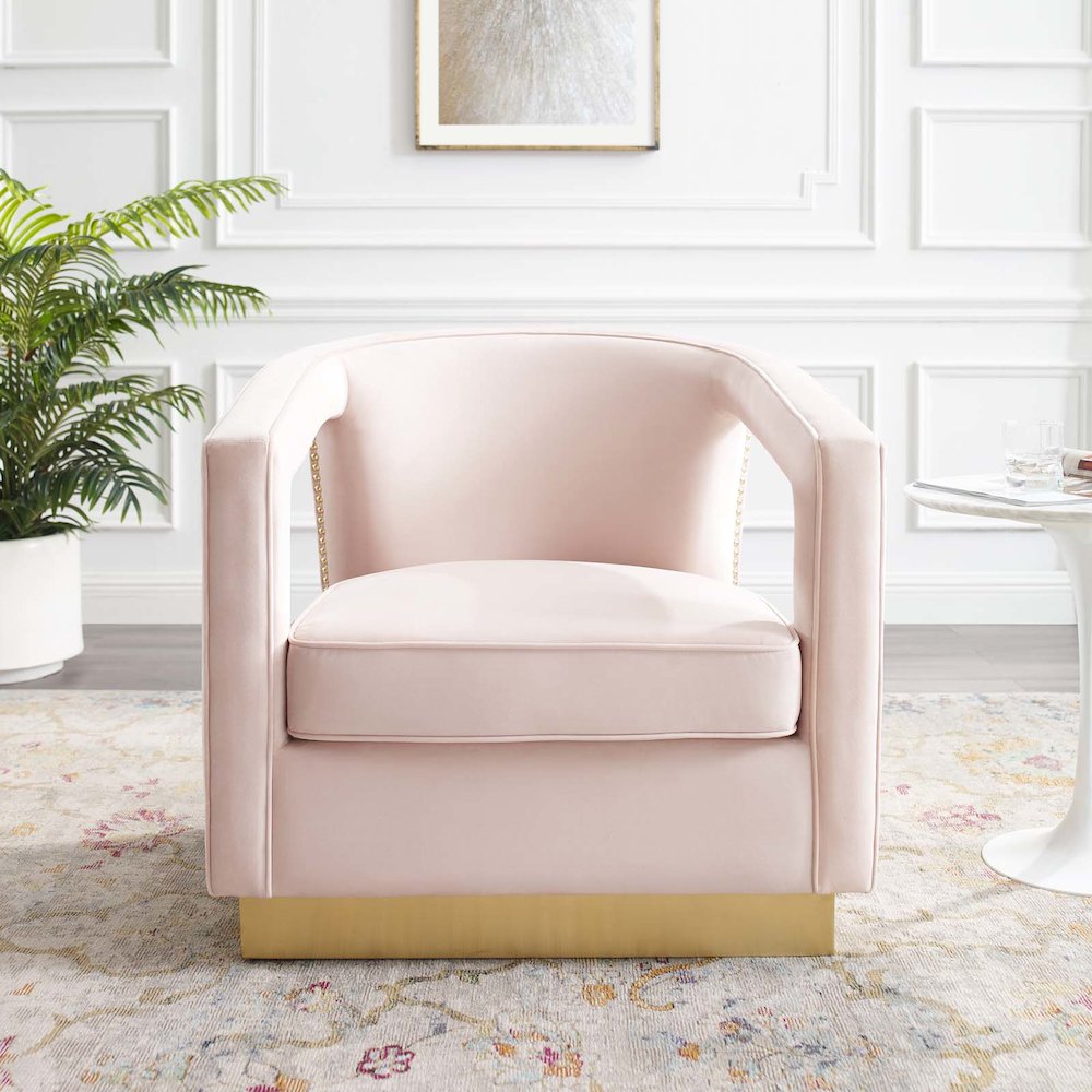 Frolick Performance Velvet Armchair. Picture 10