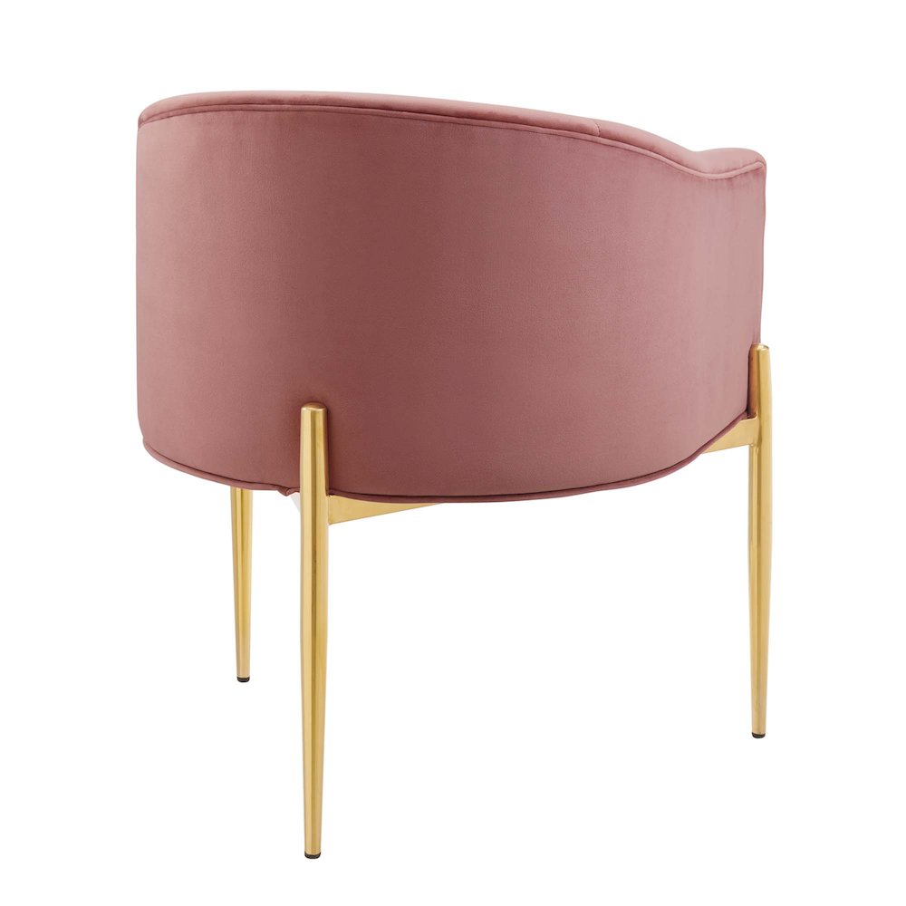 Savour Tufted Performance Velvet Accent Chair. Picture 4