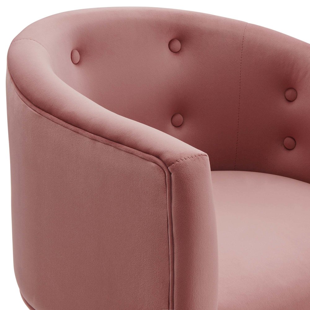 Savour Tufted Performance Velvet Accent Chair. Picture 6