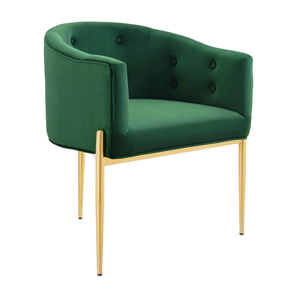 Savour Tufted Performance Velvet Accent Chair. Picture 1