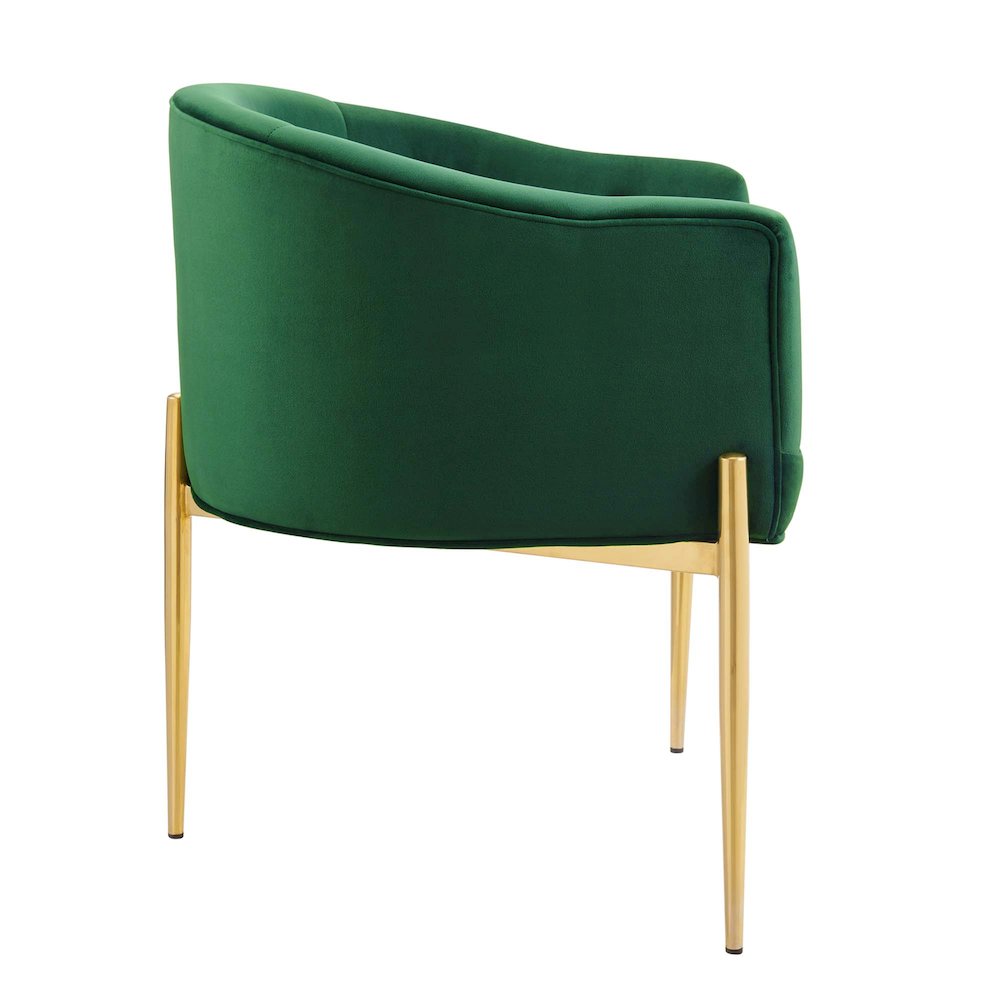 Savour Tufted Performance Velvet Accent Chair. Picture 3