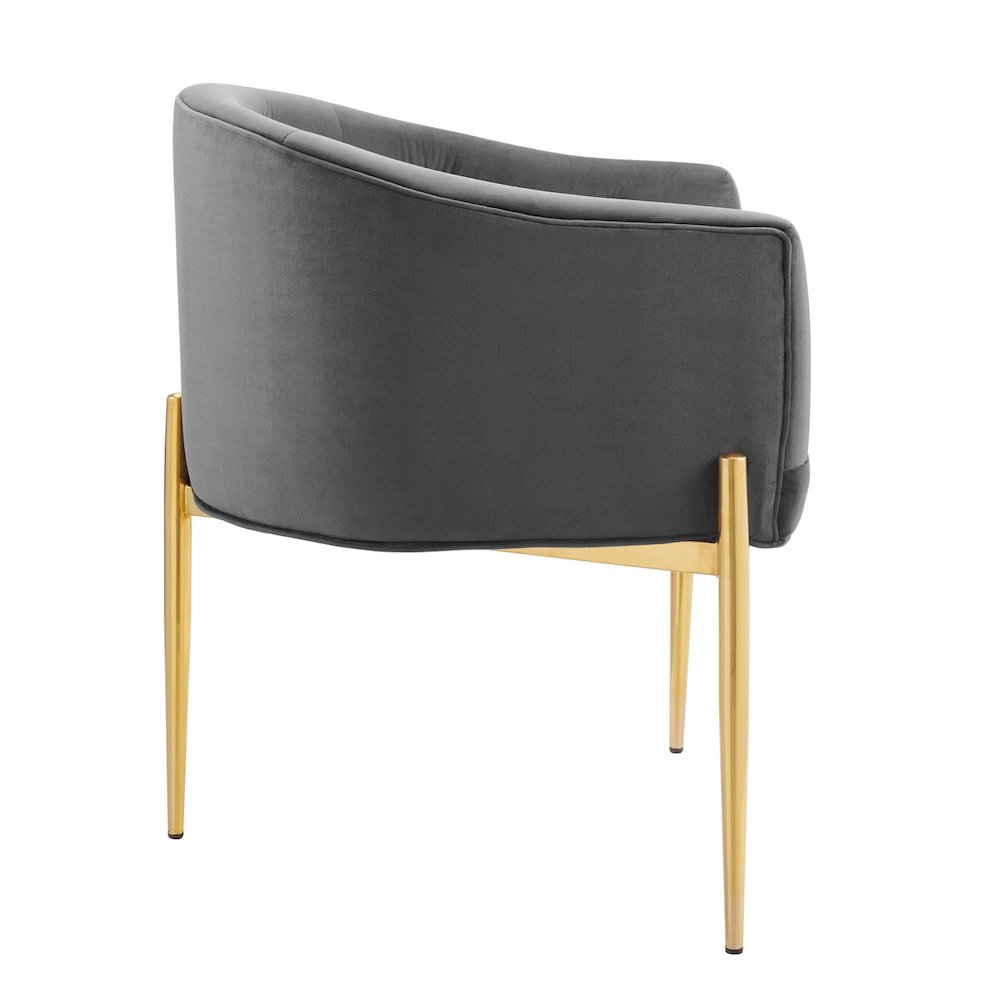 Savour Tufted Performance Velvet Accent Chair. Picture 3