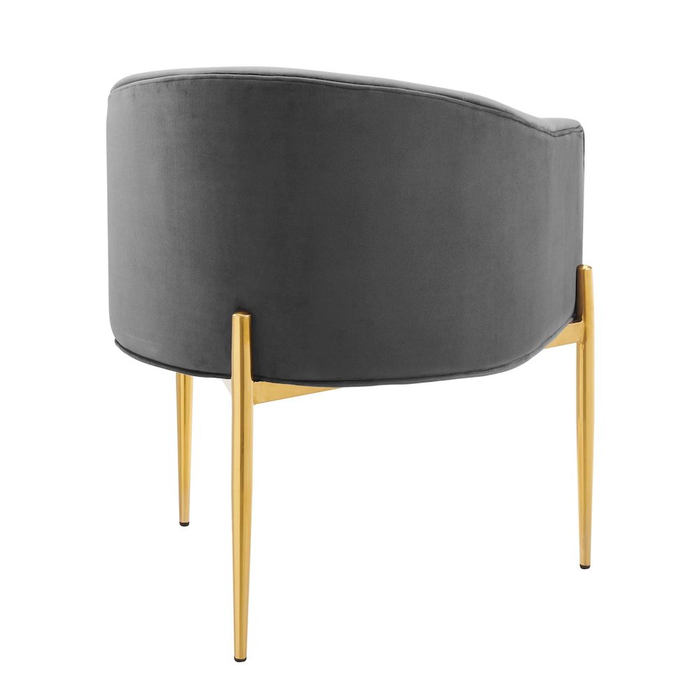 Savour Tufted Performance Velvet Accent Chair. Picture 4