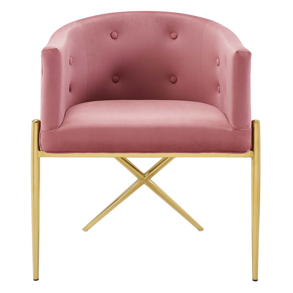 Savour Tufted Performance Velvet Accent Dining Armchair. Picture 4