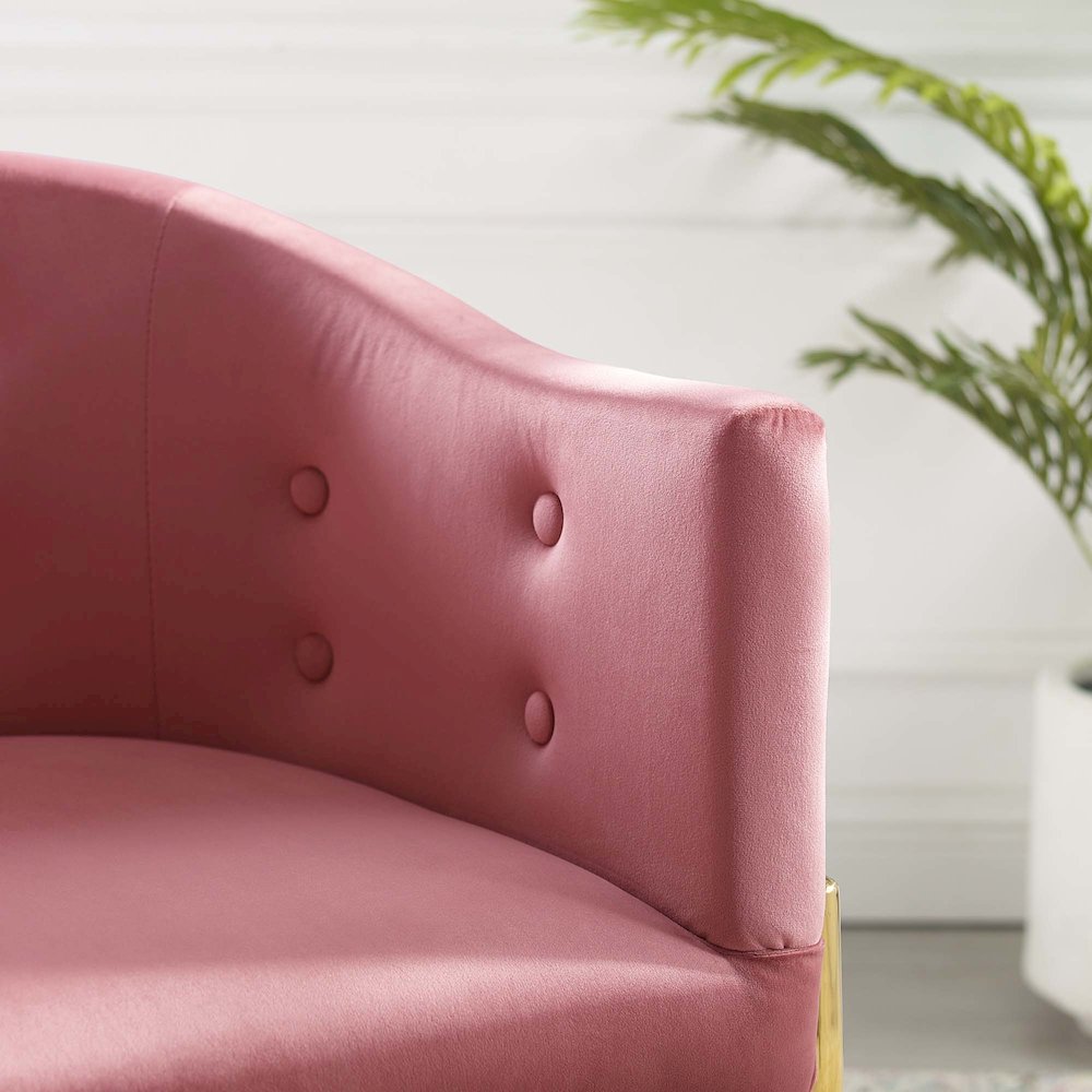 Savour Tufted Performance Velvet Accent Dining Armchair. Picture 9