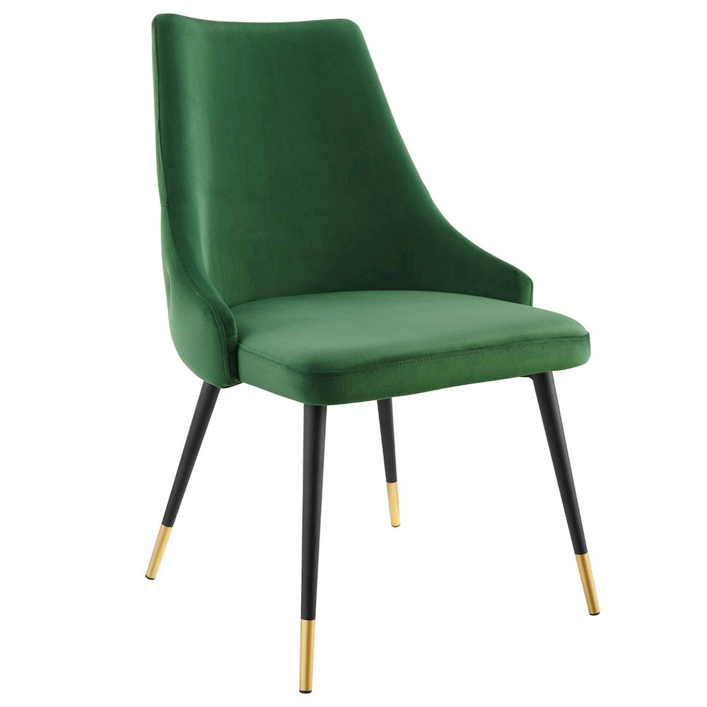Adorn Tufted Performance Velvet Dining Side Chair. Picture 1