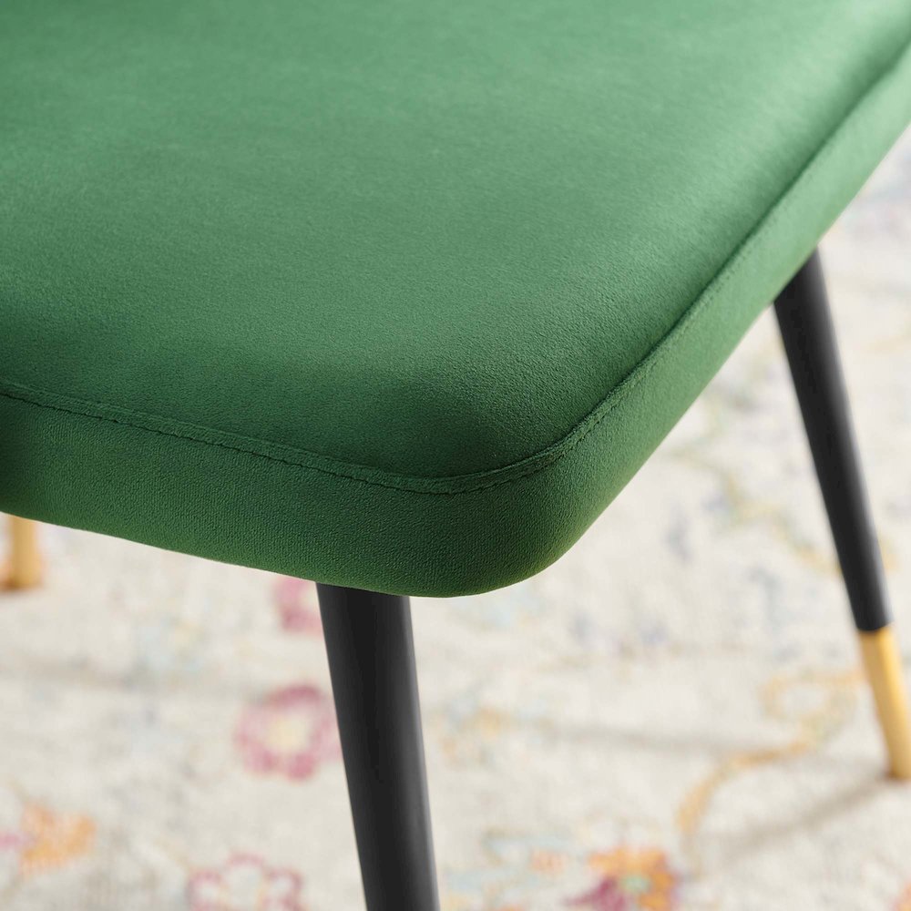 Adorn Tufted Performance Velvet Dining Side Chair. Picture 8