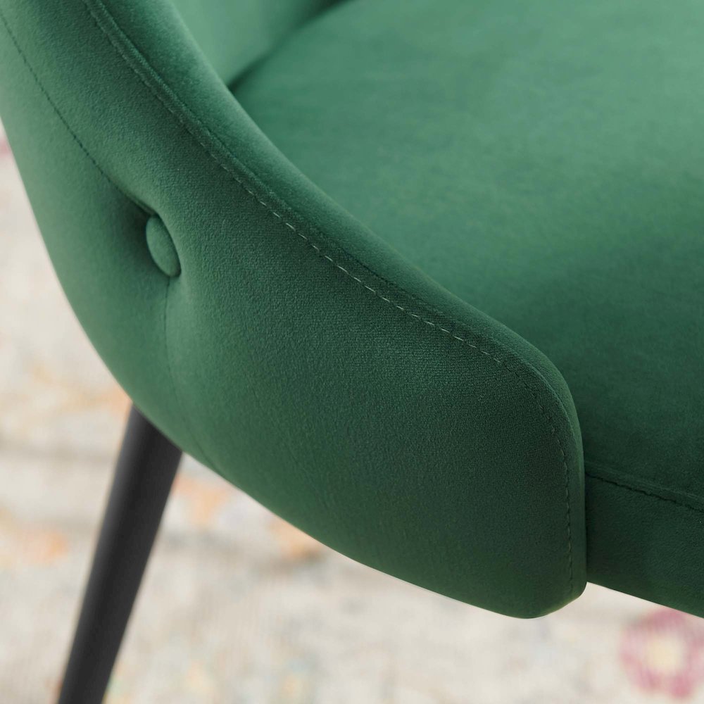 Adorn Tufted Performance Velvet Dining Side Chair. Picture 8