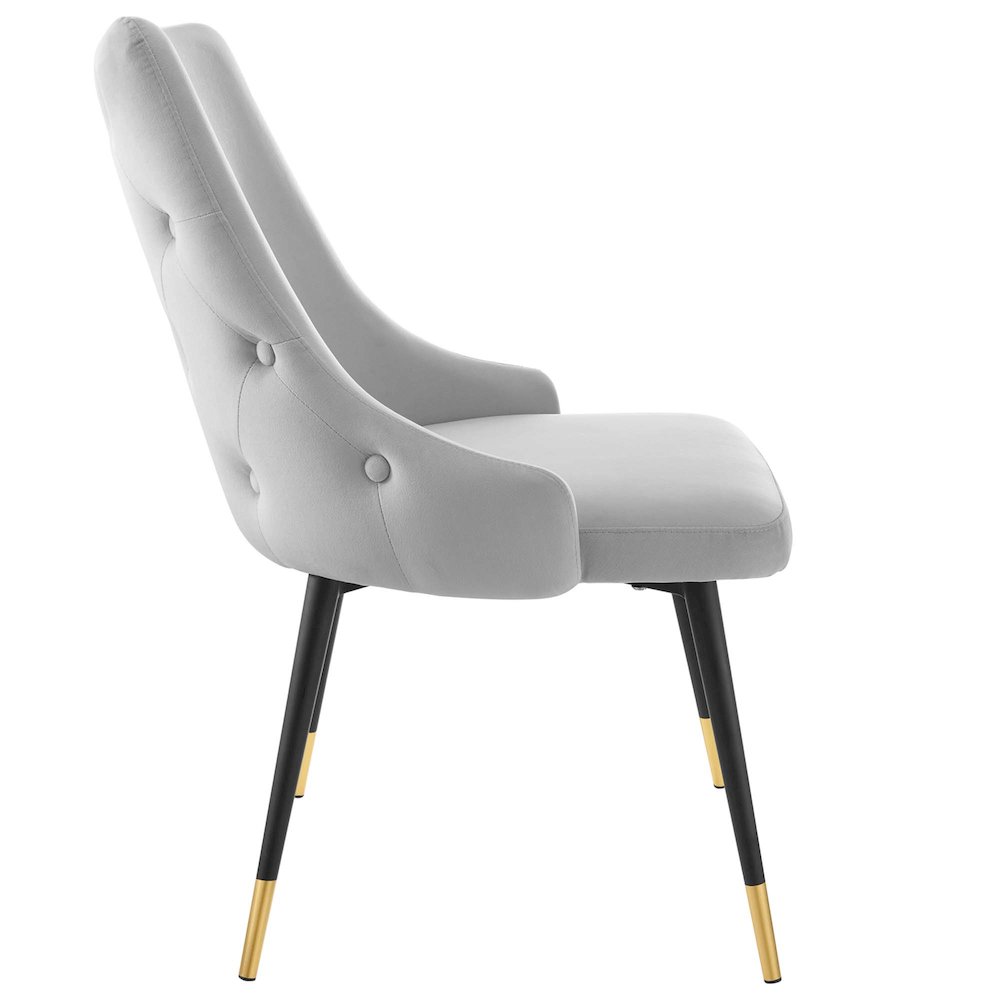 Adorn Tufted Performance Velvet Dining Side Chair. Picture 3