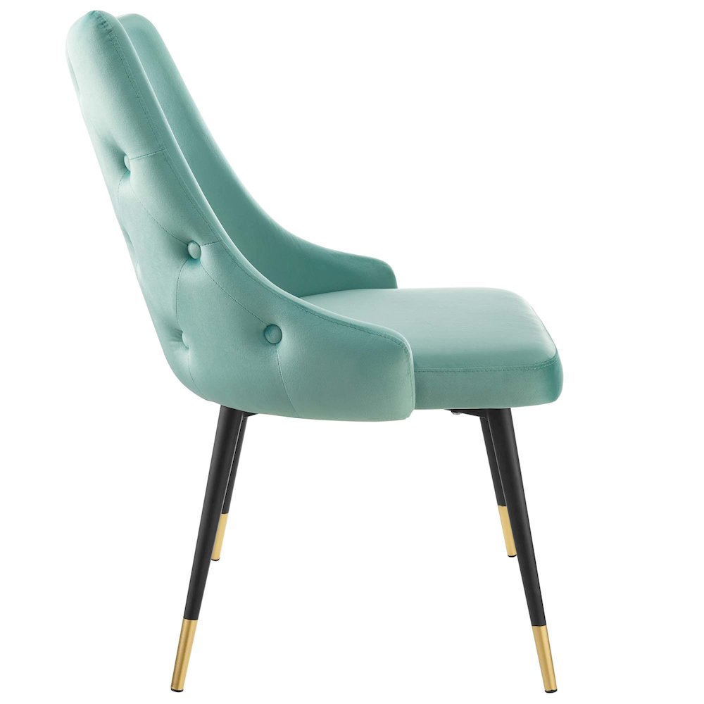 Adorn Tufted Performance Velvet Dining Side Chair. Picture 3