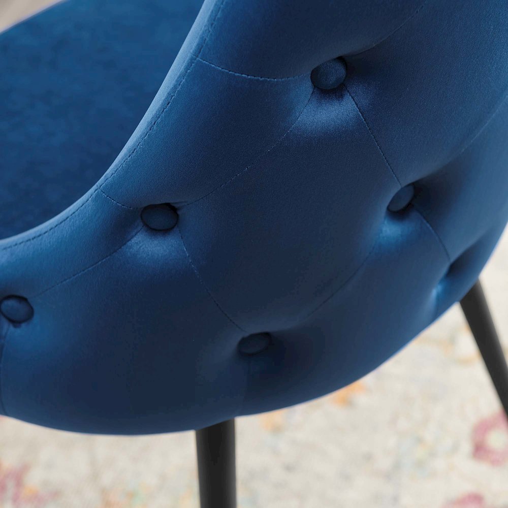 Adorn Tufted Performance Velvet Dining Side Chair. Picture 8