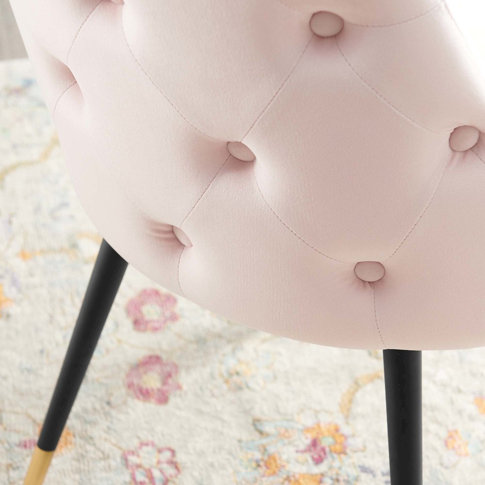 Adorn Tufted Performance Velvet Dining Side Chair. Picture 8