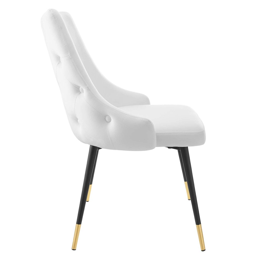 Adorn Tufted Performance Velvet Dining Side Chair. Picture 3