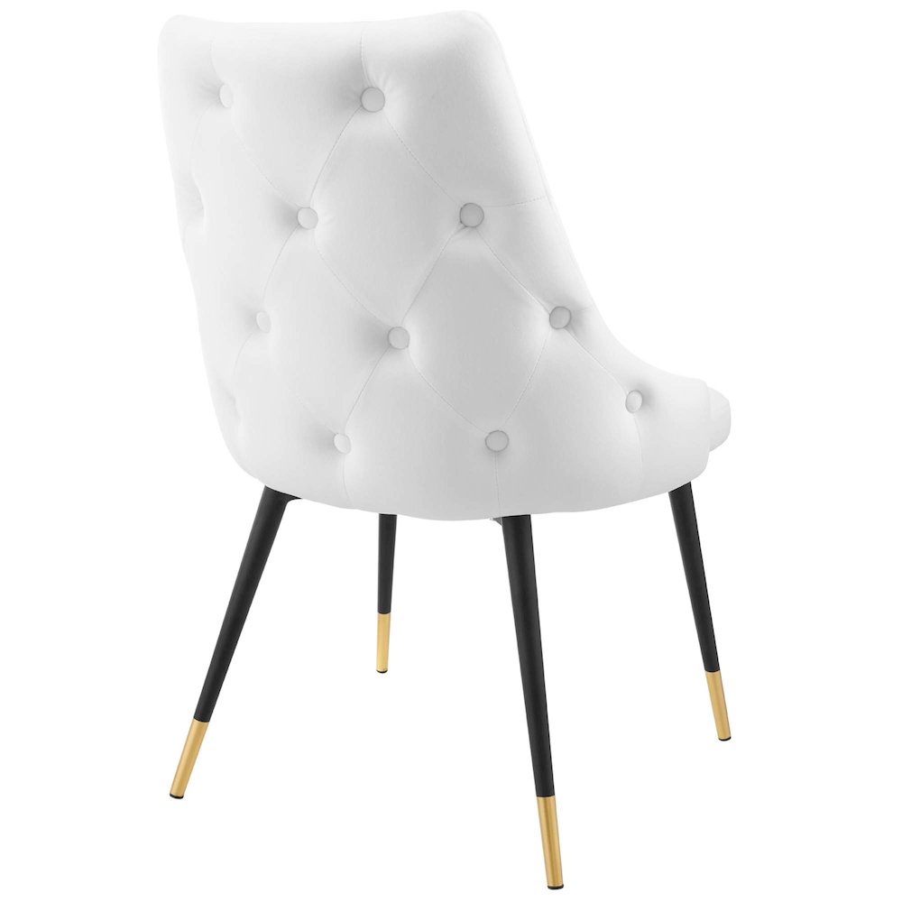 Adorn Tufted Performance Velvet Dining Side Chair. Picture 4