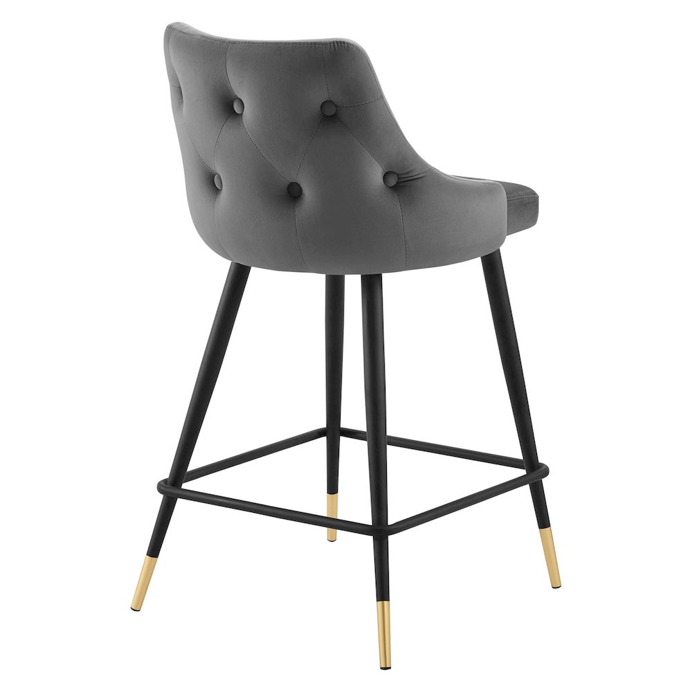 Adorn Performance Velvet Counter Stool. Picture 4