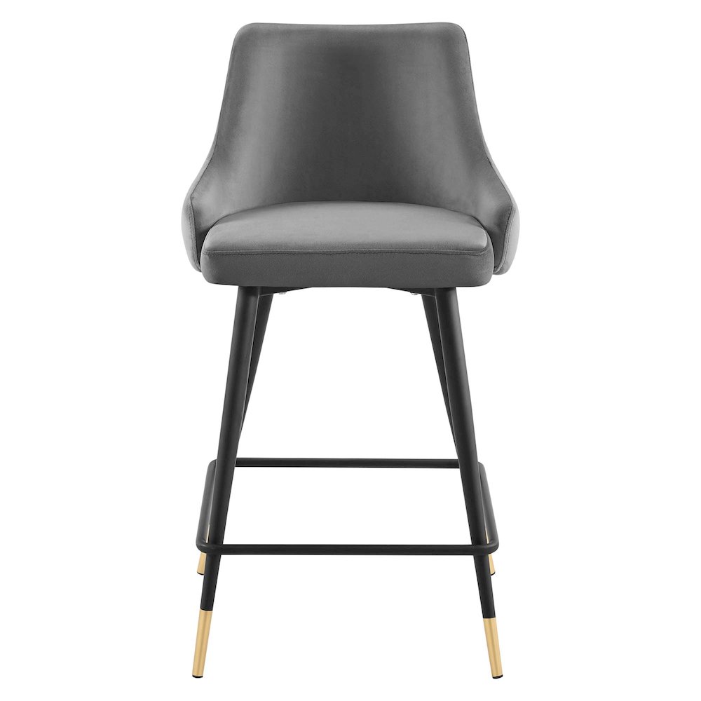 Adorn Performance Velvet Counter Stool. Picture 5