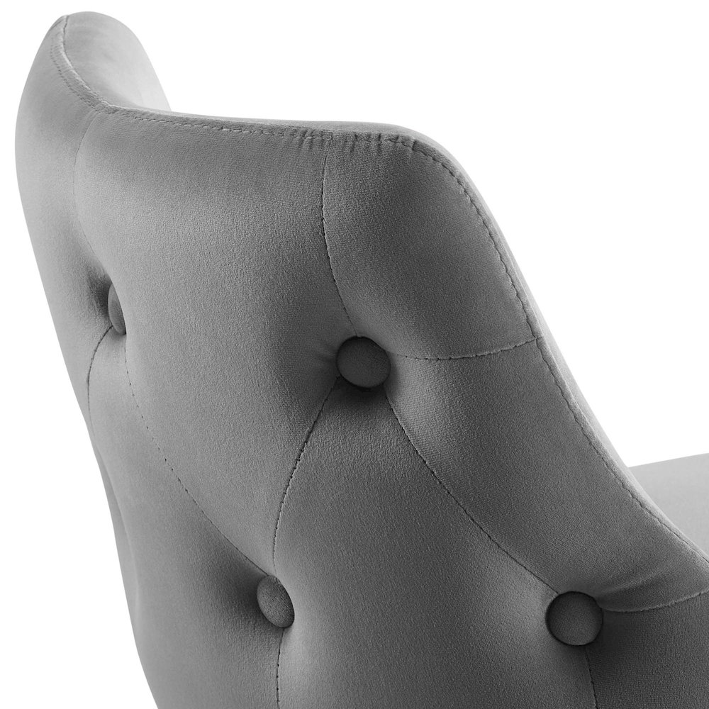 Adorn Performance Velvet Counter Stool. Picture 6