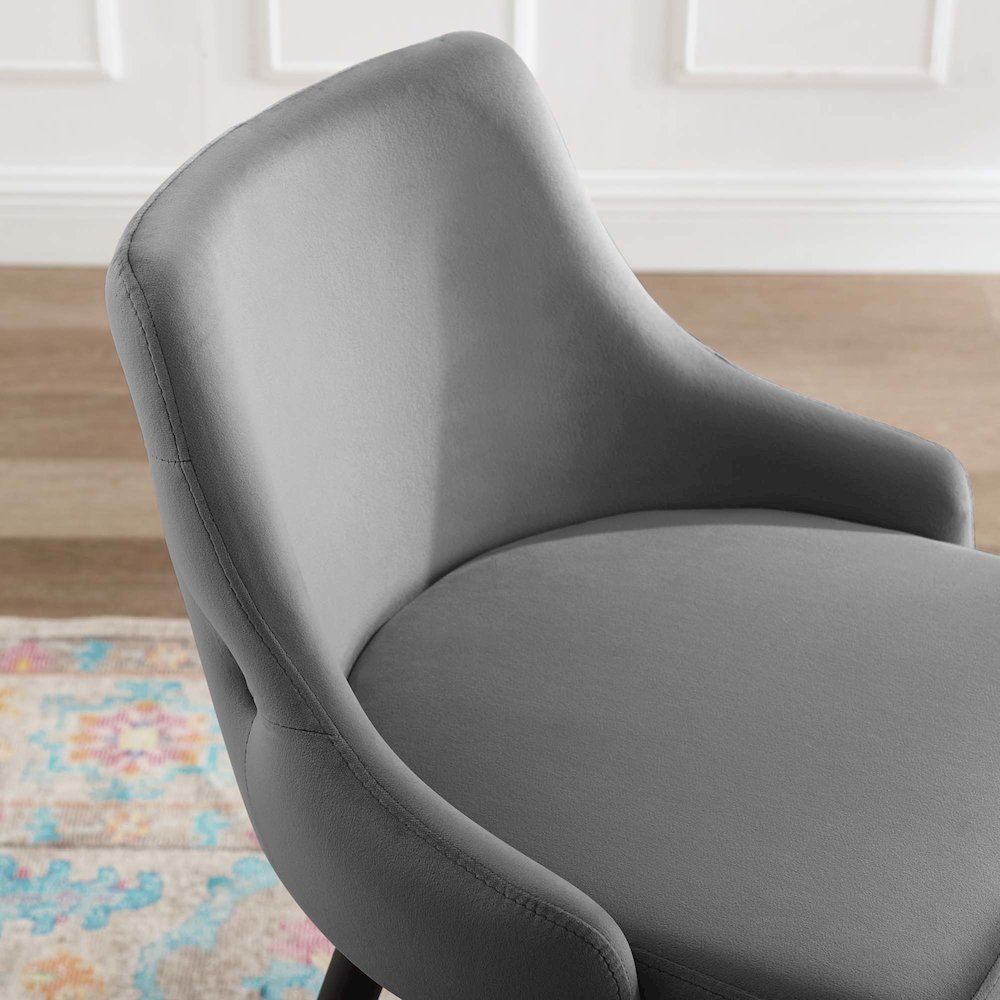 Adorn Performance Velvet Counter Stool. Picture 8