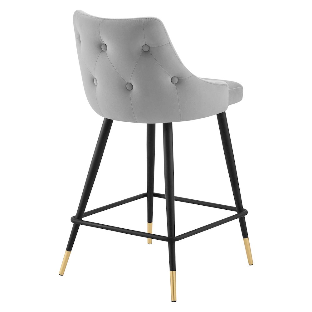 Adorn Performance Velvet Counter Stool. Picture 4