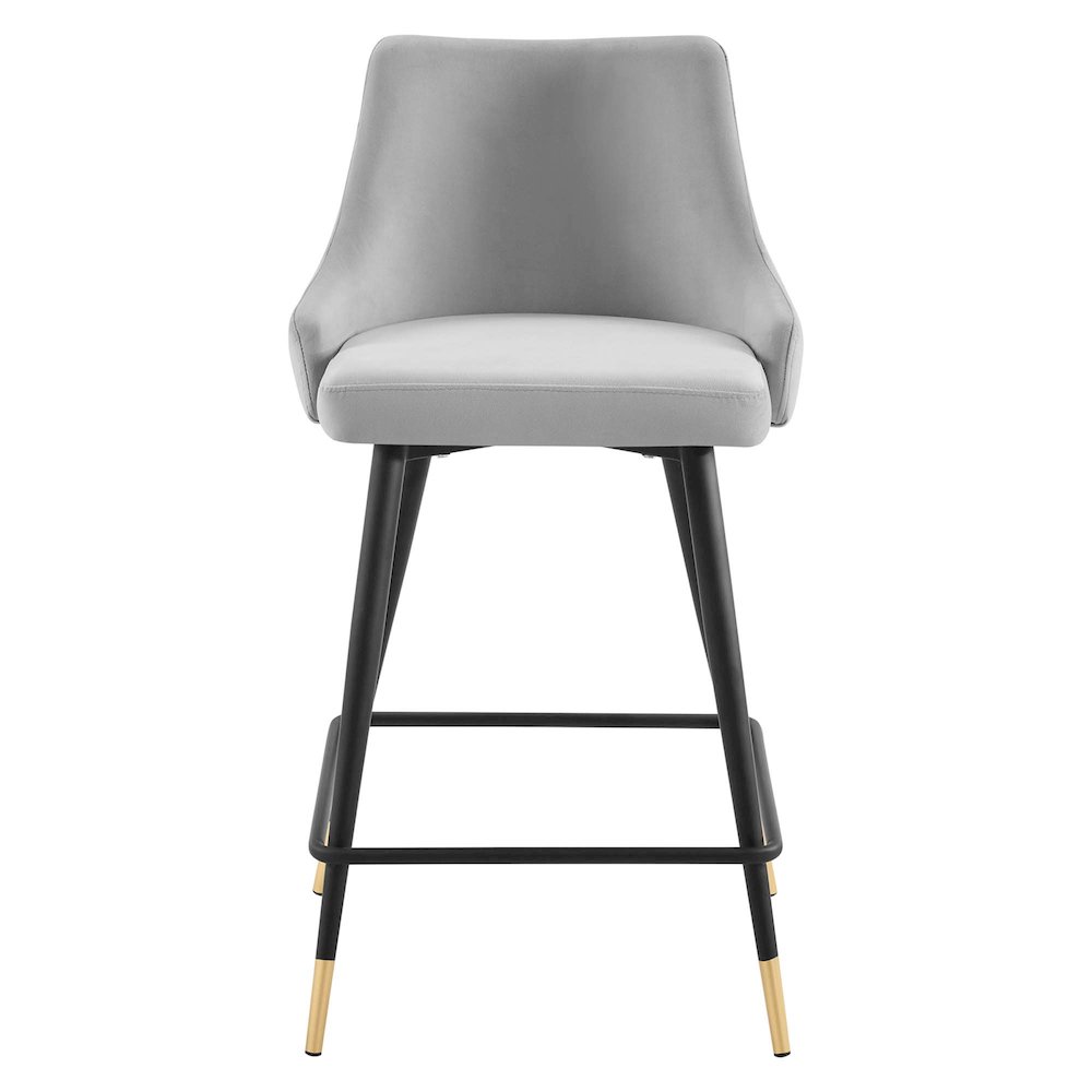 Adorn Performance Velvet Counter Stool. Picture 5