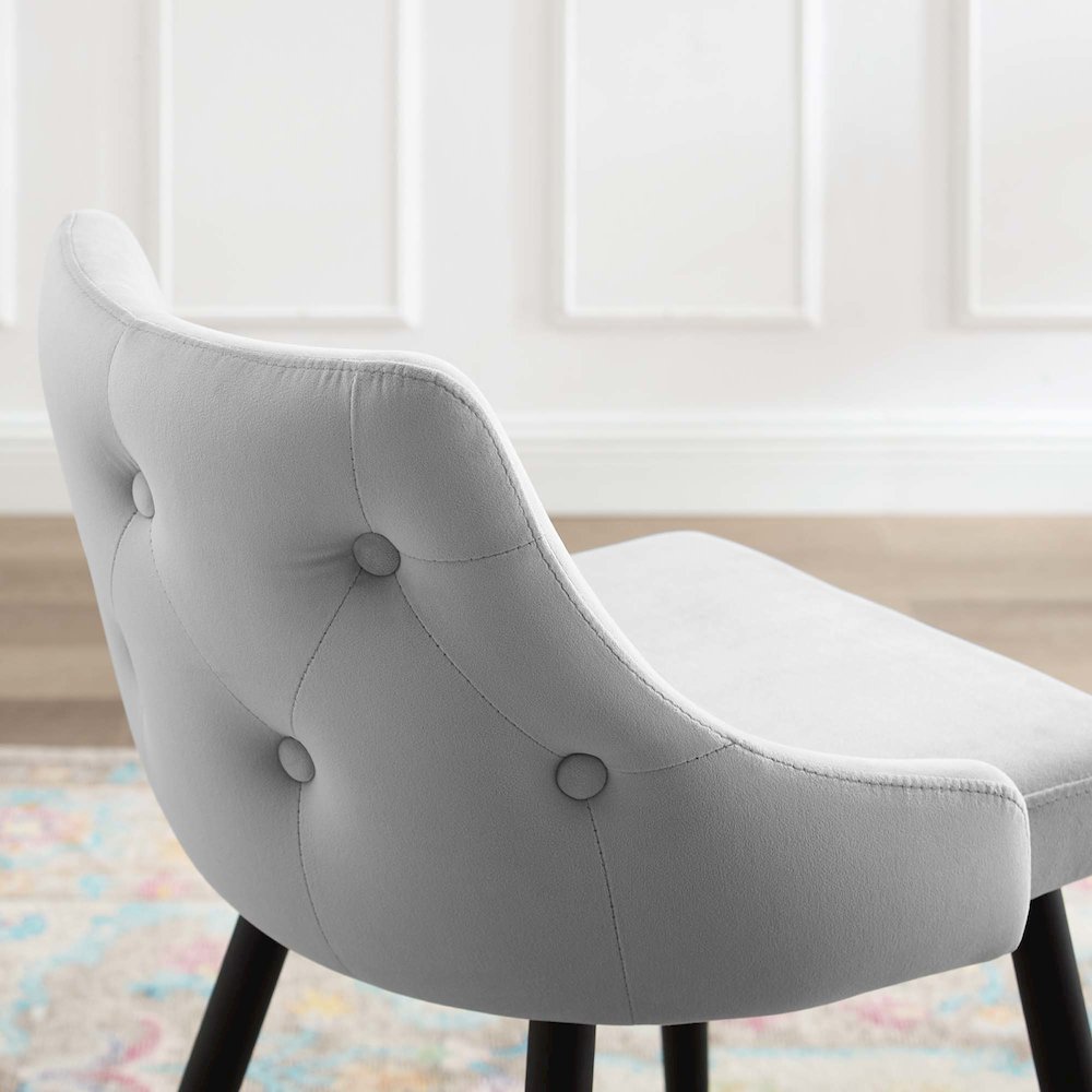 Adorn Performance Velvet Counter Stool. Picture 8