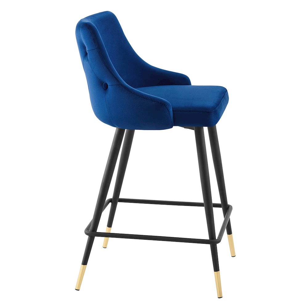 Adorn Performance Velvet Counter Stool. Picture 2