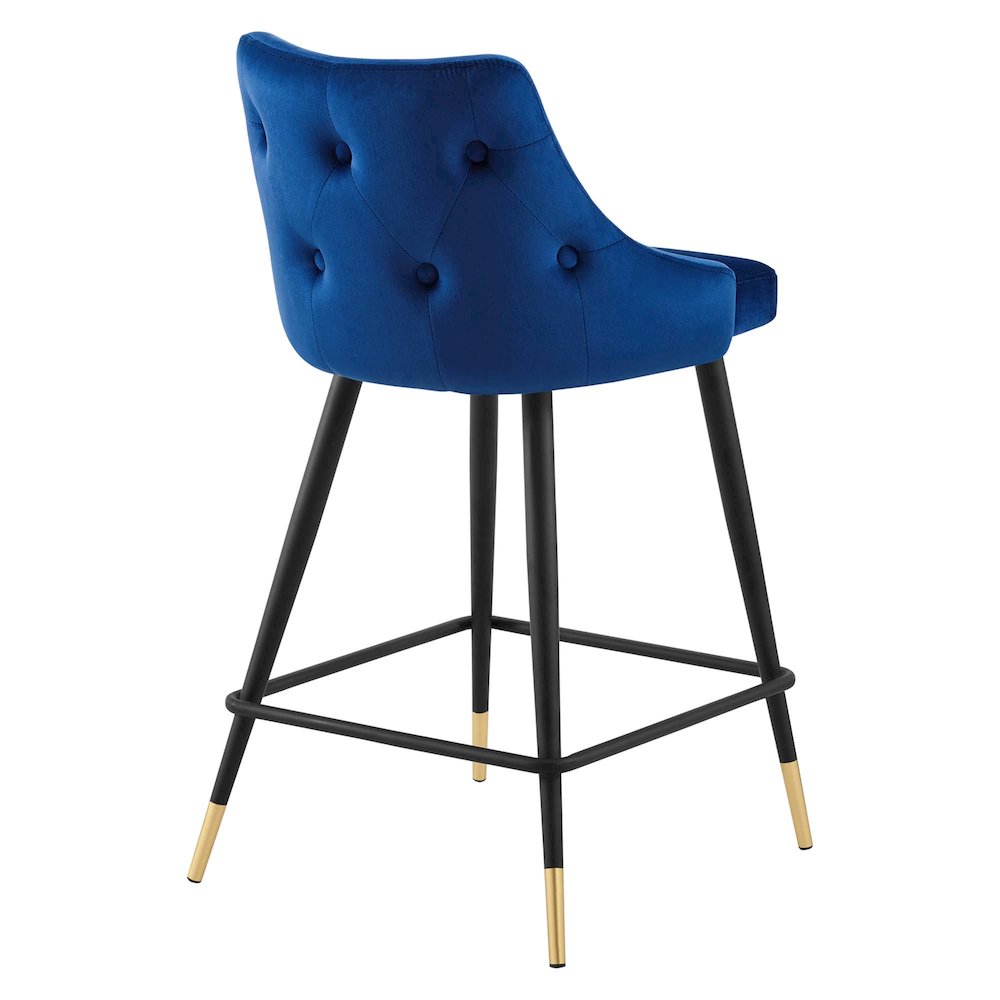 Adorn Performance Velvet Counter Stool. Picture 3