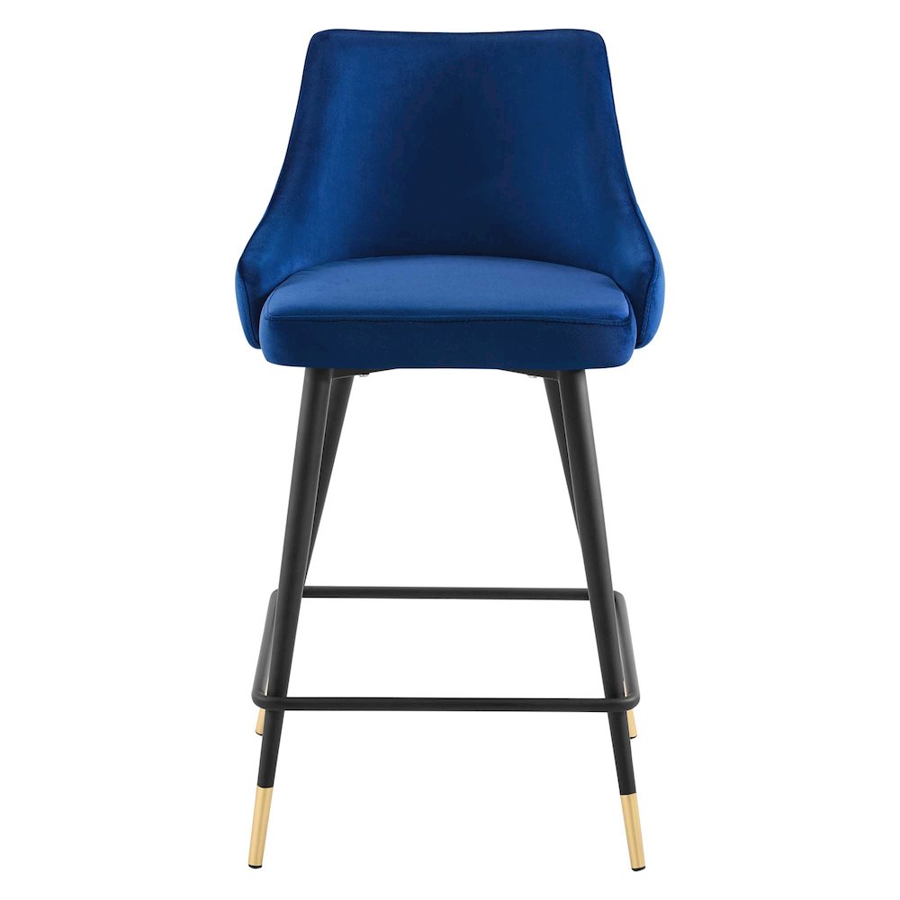 Adorn Performance Velvet Counter Stool. Picture 4