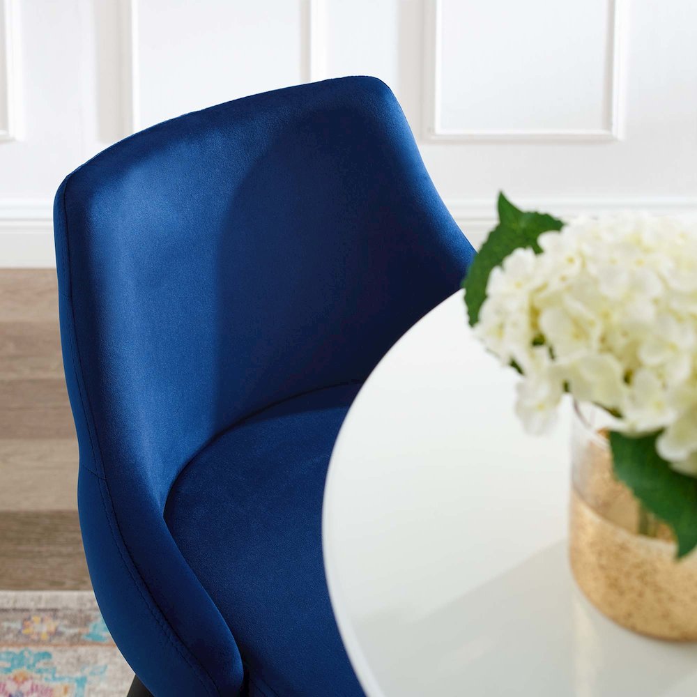 Adorn Performance Velvet Counter Stool. Picture 8