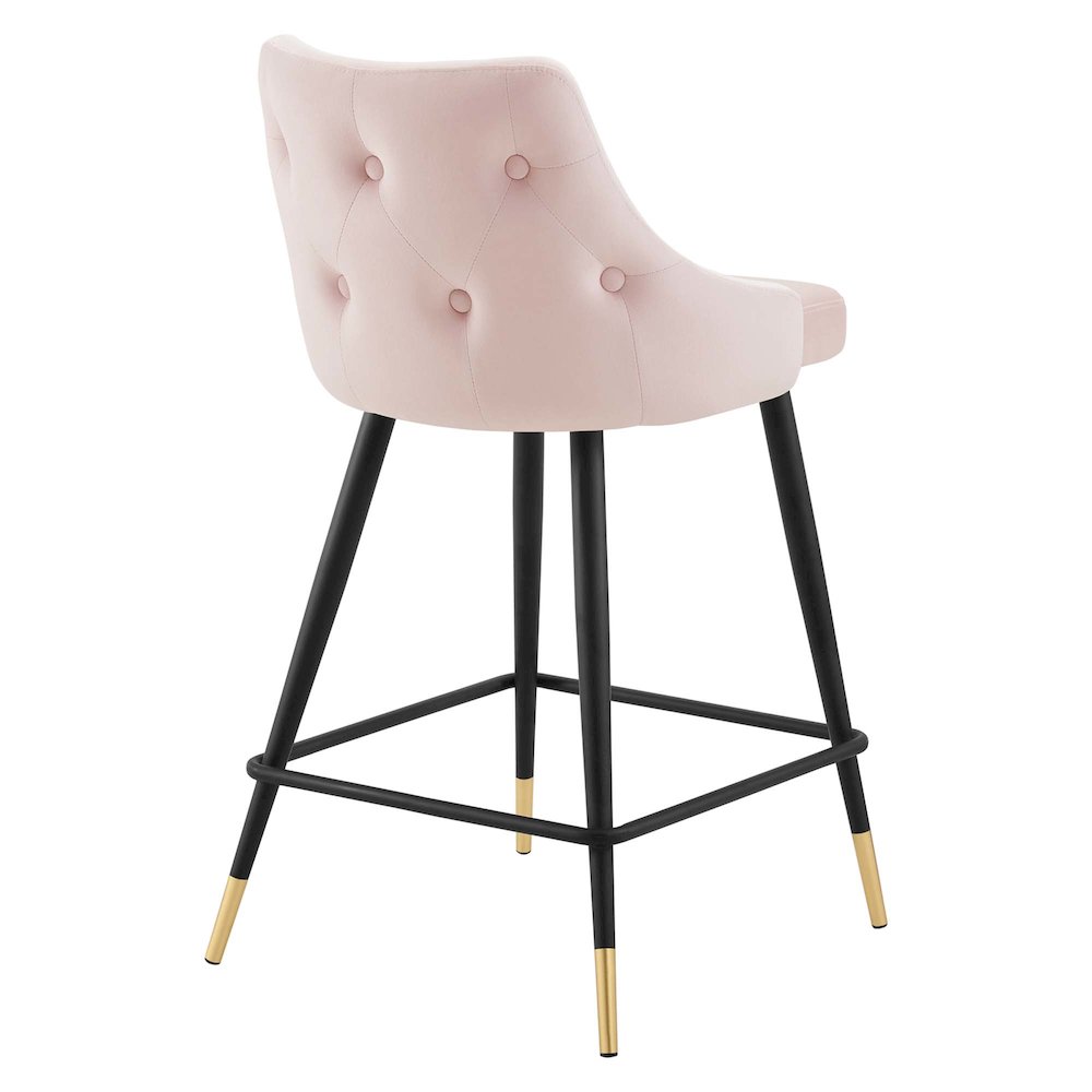 Adorn Performance Velvet Counter Stool. Picture 3