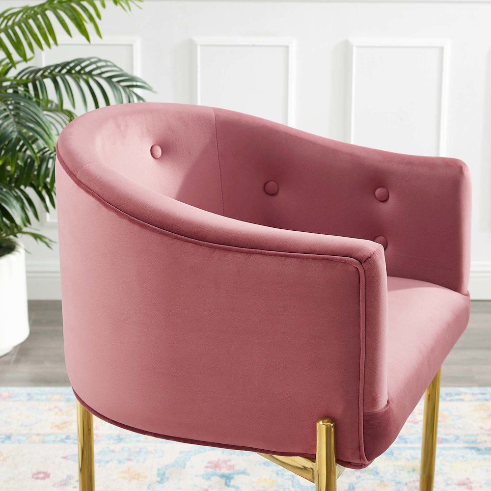 Savour Tufted Counter Stool. Picture 7