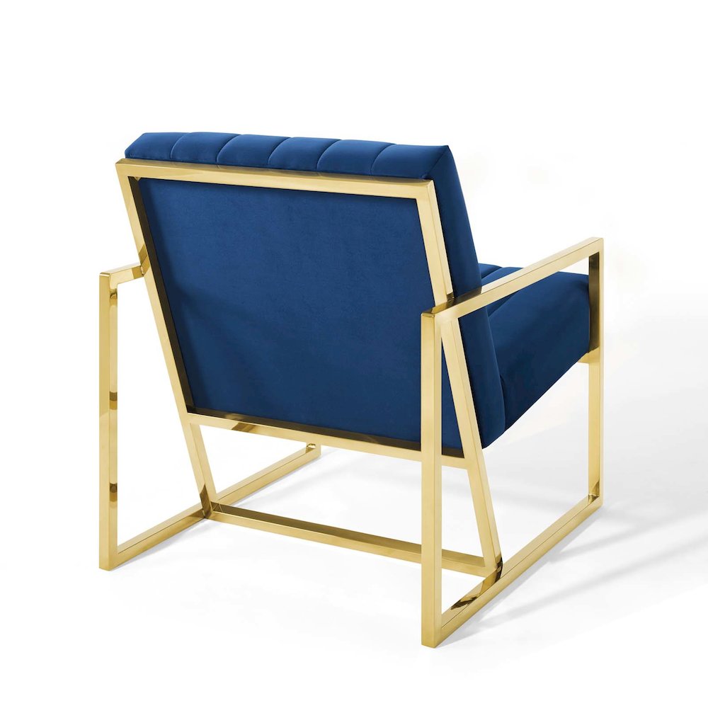 Inspire Channel Tufted Performance Velvet Armchair. Picture 4