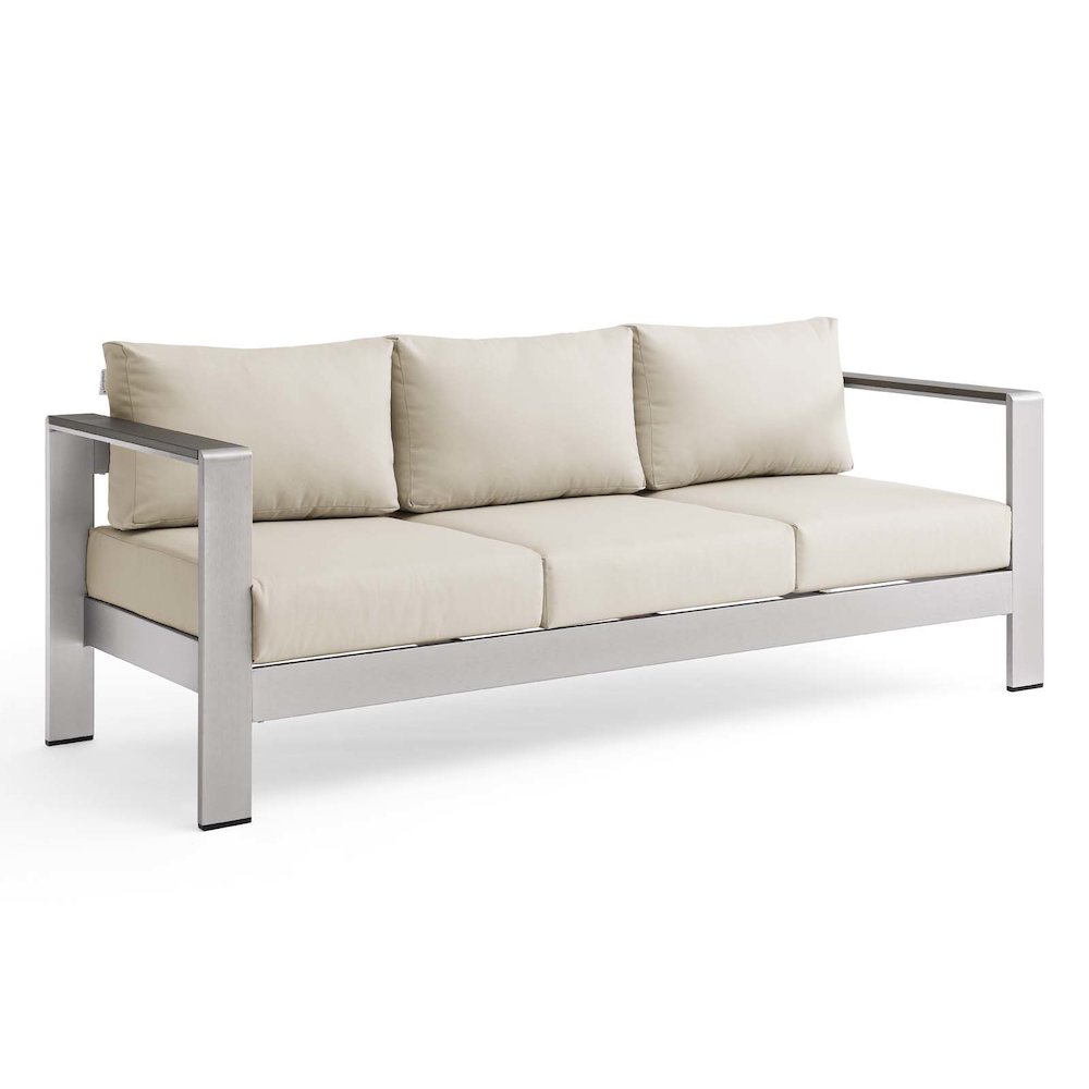 Shore Outdoor Patio Aluminum Sofa. Picture 1