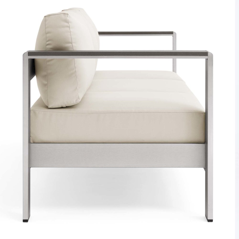 Shore Outdoor Patio Aluminum Sofa. Picture 4