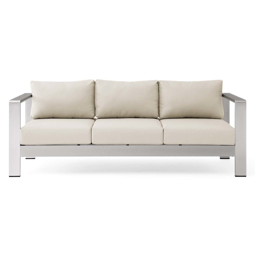 Shore Outdoor Patio Aluminum Sofa. Picture 6