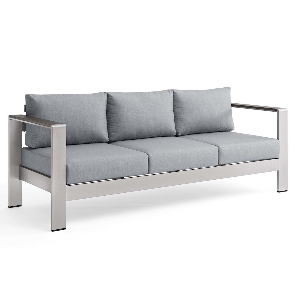Shore Outdoor Patio Aluminum Sofa. Picture 1